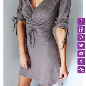 *NWT* Faux Suede Dress